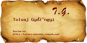 Tolvaj Gyöngyi névjegykártya