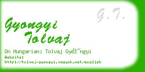 gyongyi tolvaj business card